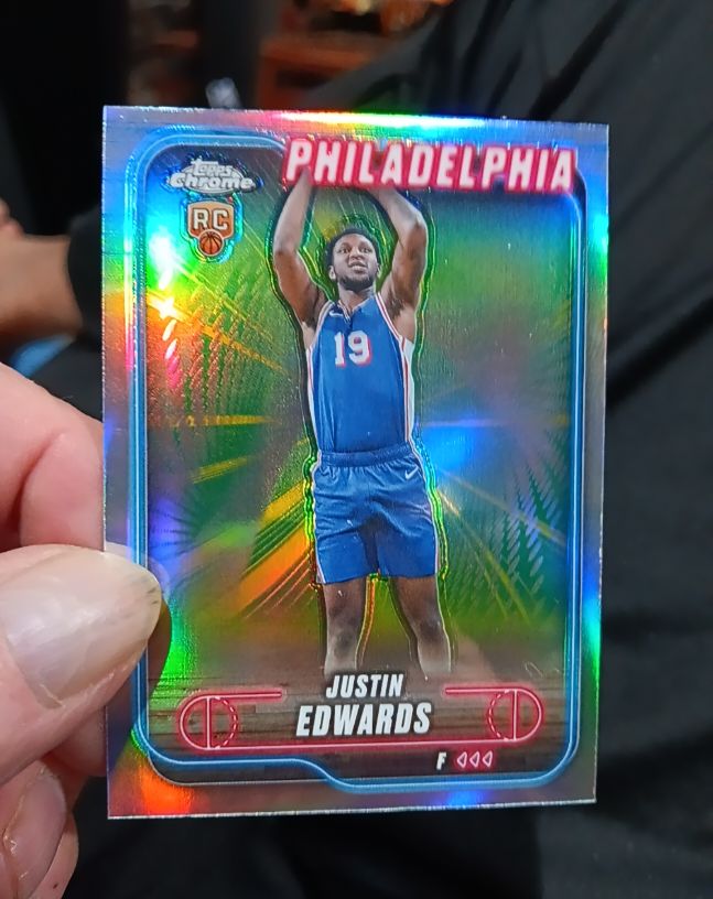 2024-25 Topps Chrome #161 Justin Edwards — front