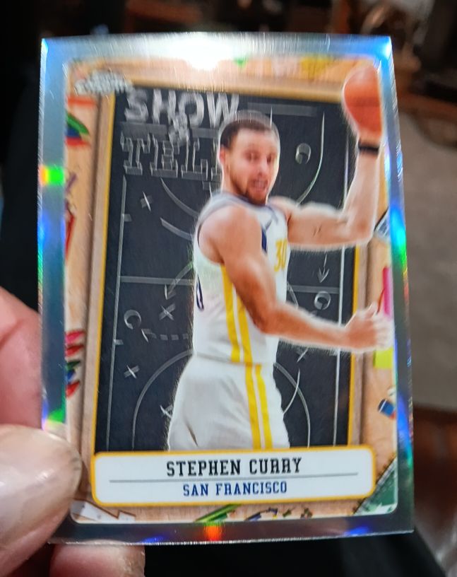 2024-25 Topps Chrome Show and Tell #ST-7 Stephen Curry — front