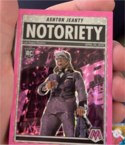 2025 Panini Mosaic #18 Ashton Jeanty Notoriety — front