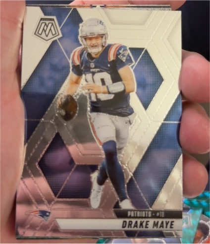2025 Panini Mosaic #10 Drake Maye — front