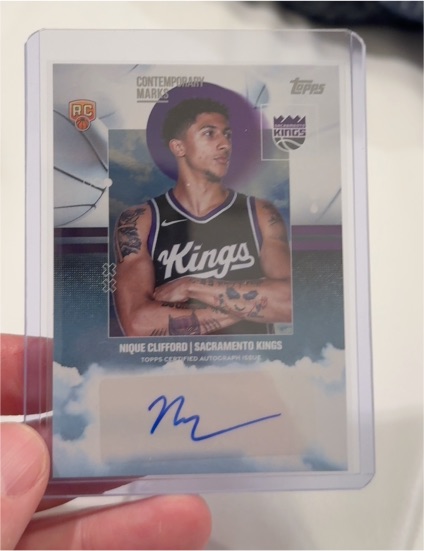 2025-26 Topps #CM-NC Nique Clifford Contemporary Marks — front