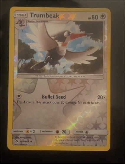 2017 Pokémon Sun & Moon #107 Trumbeak — front