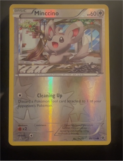 2016 Pokémon XY Fates Collide #86 Minccino — front