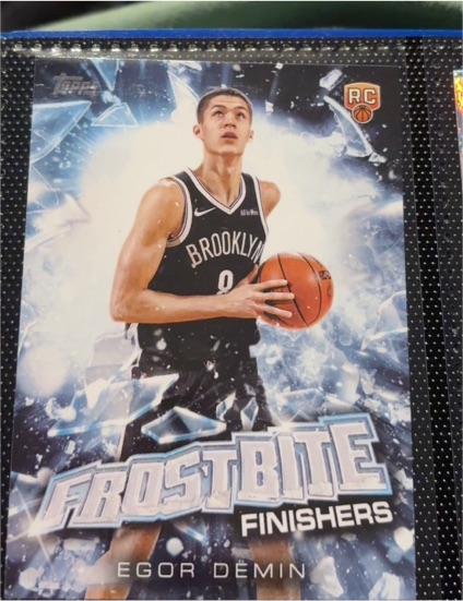 2025-26 Topps Holiday #FF-ED Egor Demin Frostbite Finishers — front