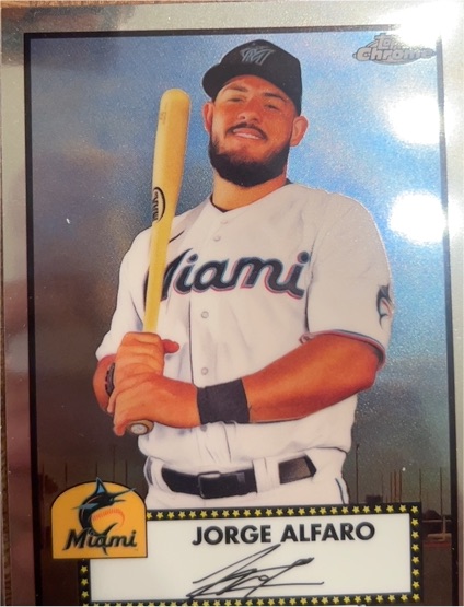 2021 Topps Chrome Platinum Anniversary #419 Jorge Alfaro — front