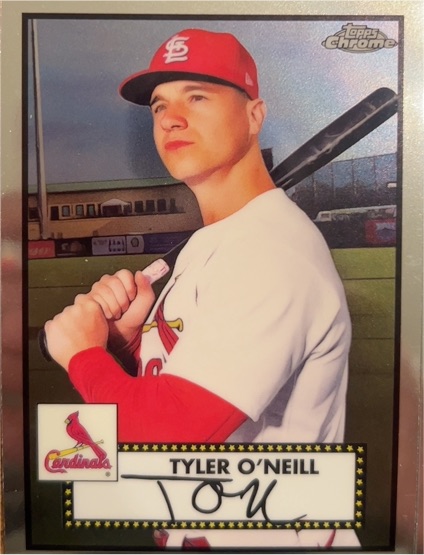 2021 Topps Chrome Platinum Anniversary #589 Tyler O'Neill — front