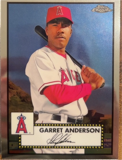 2021 Topps Chrome Platinum Anniversary #599 Garret Anderson — front