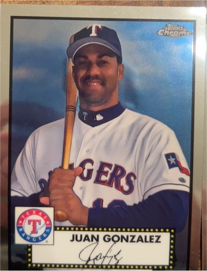 2021 Topps Chrome Platinum Anniversary #546 Juan Gonzalez — front