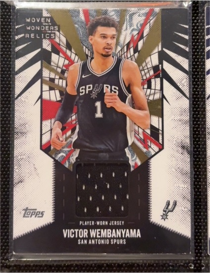 2025-26 Topps Woven Wonders Relics #WW-VW Victor Wembanyama — front
