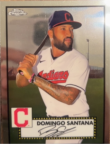 2021 Topps Chrome Platinum Anniversary #590 Domingo Santana — front