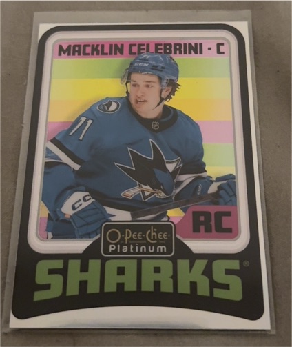 2024-25 O-Pee-Chee Platinum Retro #RC Macklin Celebrini — front