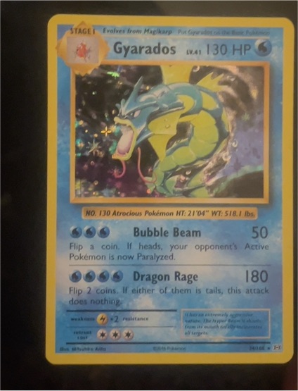 2016 Pokémon #130 Gyarados — front