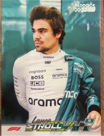 2024 Topps Paddock Pass Formula 1 #12b Lance Stroll Chrome — front