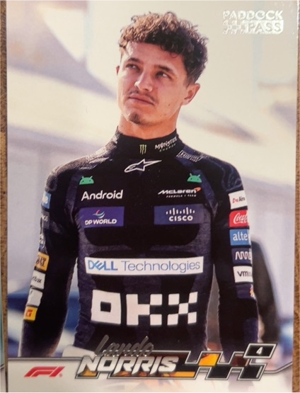 2024 Topps Paddock Pass Formula 1 #7a Lando Norris — front