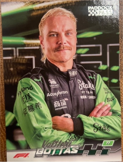 2024 Topps Paddock Pass Formula 1 #63 Valtteri Bottas — front
