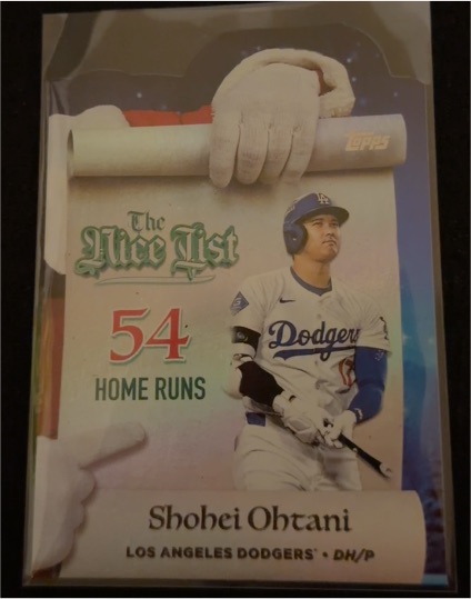 2025 Topps Holiday #MNL-1 Shohei Ohtani Making The Nice List — front