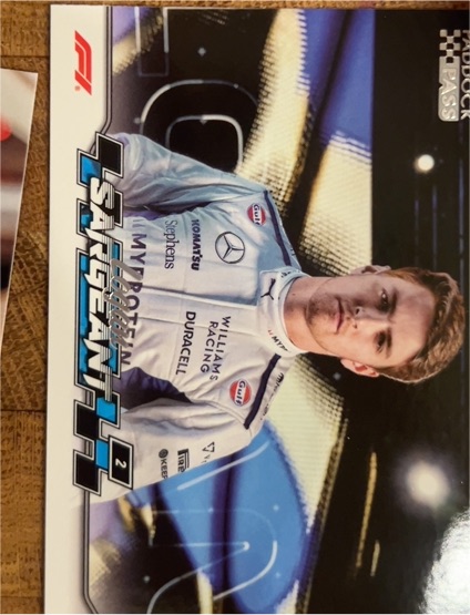 2024 Topps Paddock Pass Formula 1 #70 Logan Sargeant — front