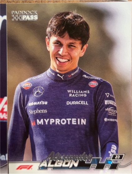 2024 Topps Paddock Pass Formula 1 #19 Alexander Albon — front