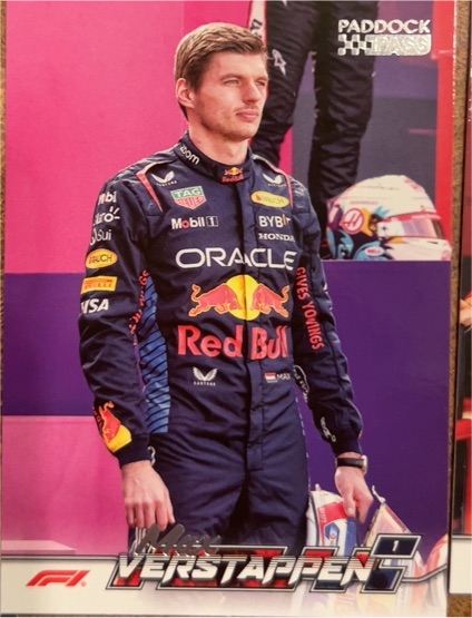 2024 Topps Paddock Pass Formula 1 #1 Max Verstappen — front