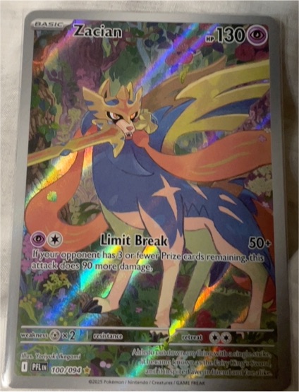 2025 Pokémon Phantasmal Flames #100 Zacian — front