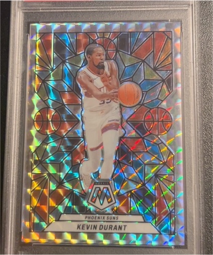 2022-23 Panini Mosaic Stained Glass #9 Kevin Durant — front