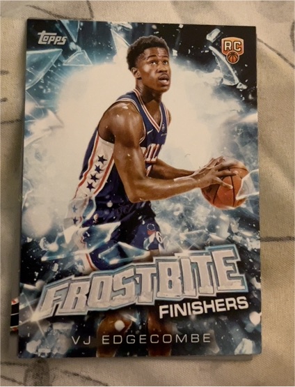 2025-26 Topps Holiday #FF-VE VJ Edgecombe Frostbite Finishers — front
