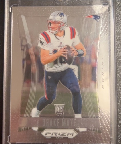 2024 Panini Prizm Deca #213 Drake Maye Rookie New England Patriots — front