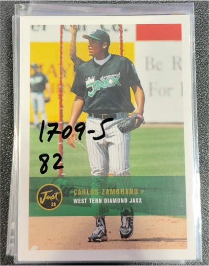 2000 Just Minors #1709-S Carlos Zambrano — front