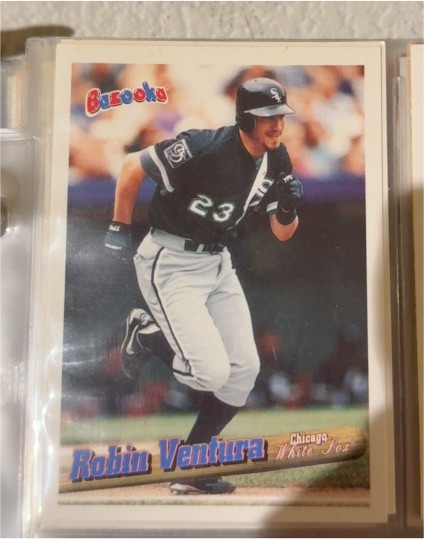 1996 Topps Bazooka #13 Robin Ventura — front