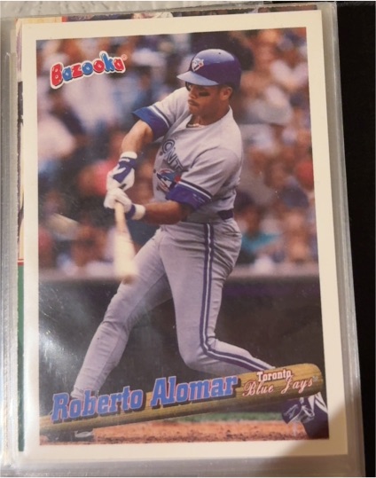 1996 Topps Bazooka #35 Roberto Alomar — front