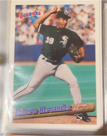 1996 Bazooka #87 Roberto Hernandez — front