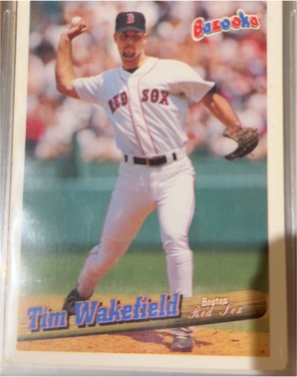 1996 Bazooka #27 Tim Wakefield — front