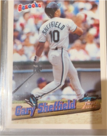 1996 Bazooka #10 Gary Sheffield — front