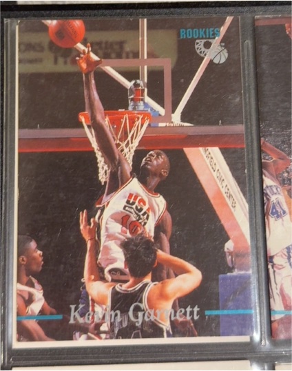 1995 Classic Rookies #5 Kevin Garnett — front
