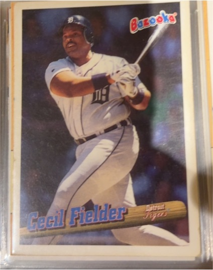 1996 Topps Bazooka #93 Cecil Fielder — front