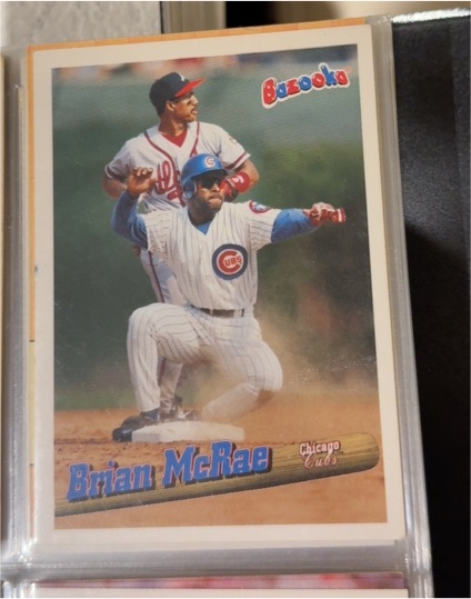 1996 Topps Bazooka #90 Brian McRae — front