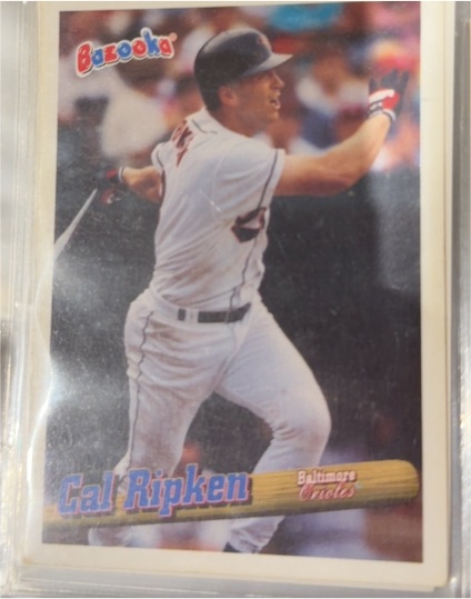 1996 Topps Bazooka #15 Cal Ripken Jr. — front