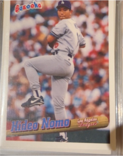 1996 Bazooka #98 Hideo Nomo — front