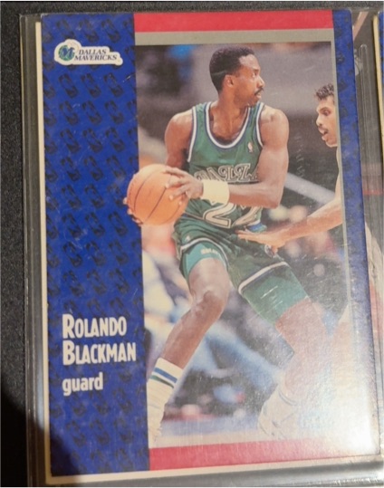 1991-92 Fleer #43 Rolando Blackman Dallas Mavericks — front