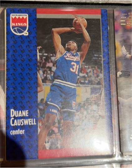 1991-92 Fleer #175 Duane Causwell — front