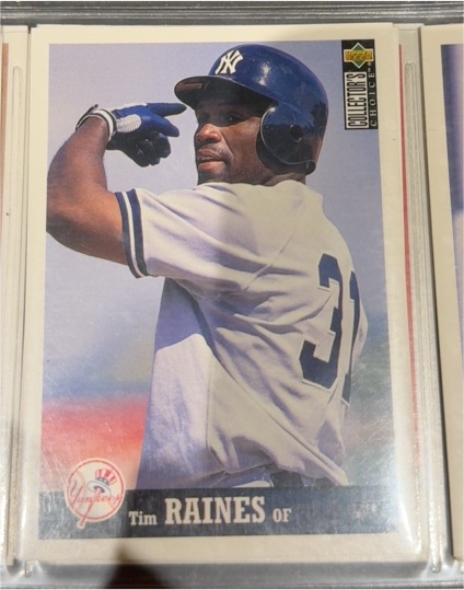 1997 Upper Deck Collector's Choice #182 Tim Raines — front