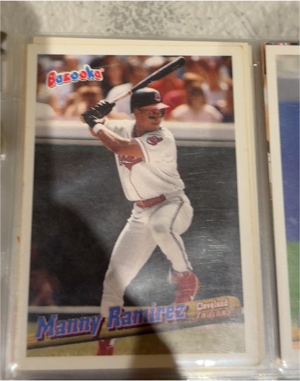 1996 Topps Bazooka #106 Manny Ramirez — front