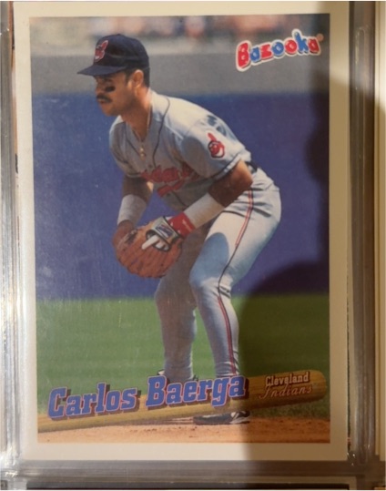 1996 Topps Bazooka #33 Carlos Baerga — front