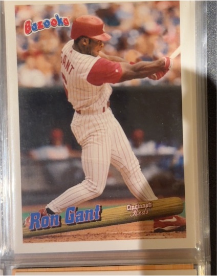 1996 Topps Bazooka #72 Ron Gant — front