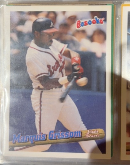 1996 Topps Bazooka #57 Marquis Grissom — front