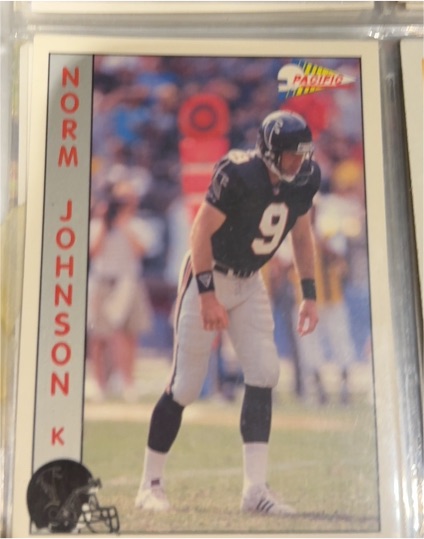 1992 Pacific #13 Norm Johnson — front