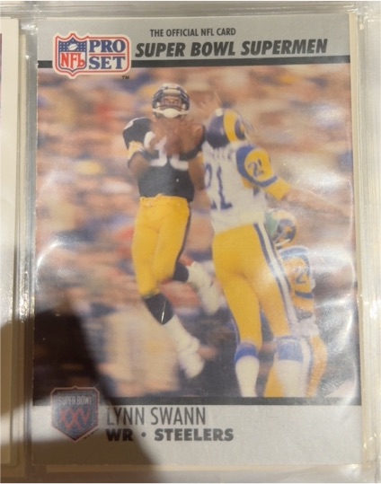1990 Pro Set Super Bowl XXV #52 Lynn Swann — front