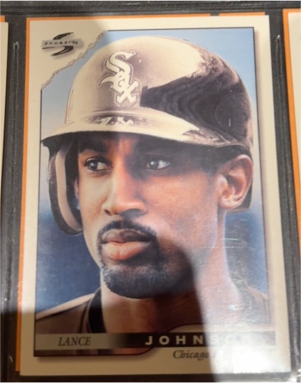 1996 Score #148 Lance Johnson — front