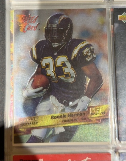 1993 Wild Card #61 Ronnie Harmon — front