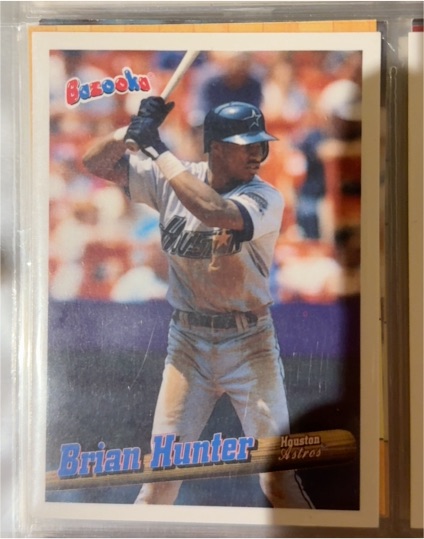 1996 Topps Bazooka Brian Hunter Houston Astros — front